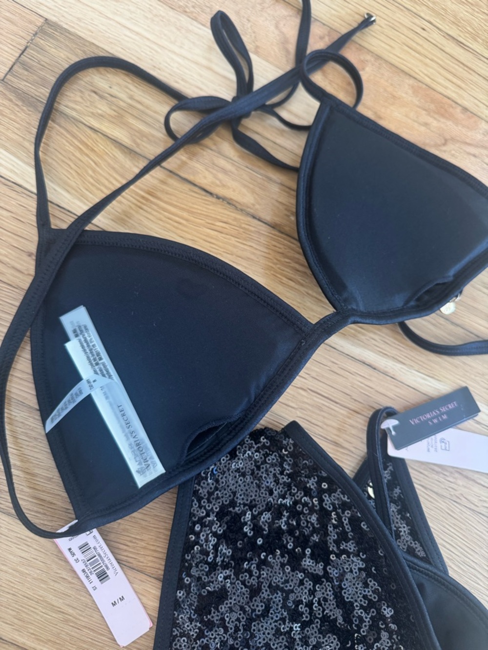 Victoria’s Secret Swim Black Sequin 2 Piece Bikini - Picture 9 of 9